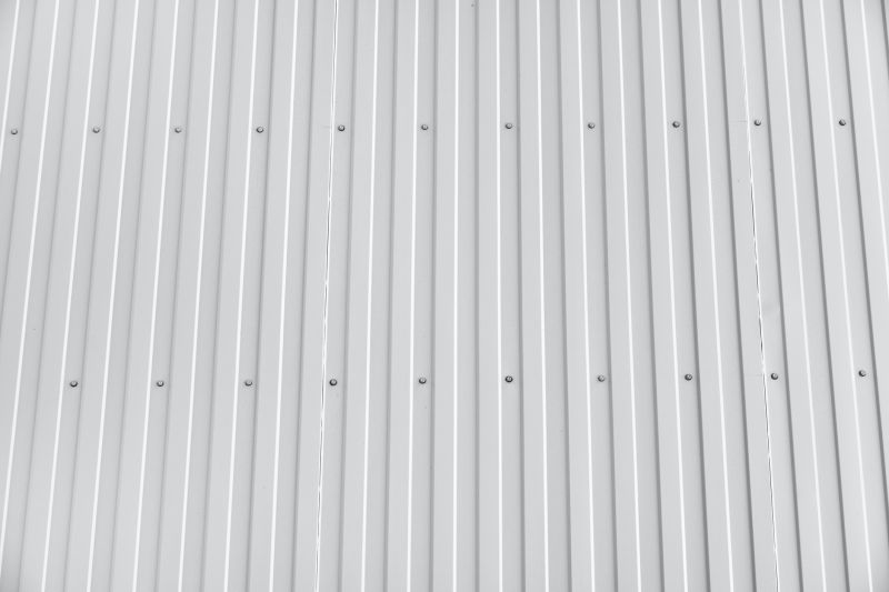 Close-up of Corrugated Siding Texture