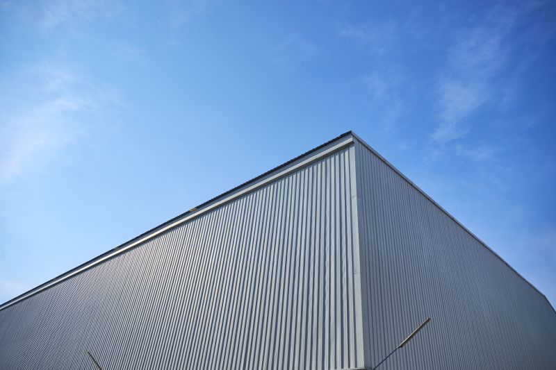 Completed Corrugated Siding on Commercial Building